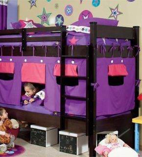 New Pink Purple Bunk Bed Tent Canopy 3 Pieces