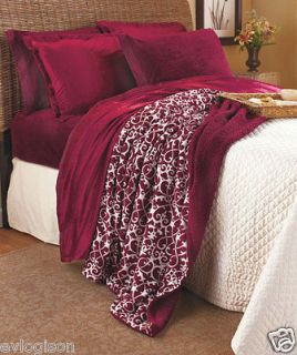 Pc. Reversible Printed Fleece Plush & Mink Bedding Set ** MUST C