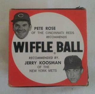Vintage Original 1960s WIFFLE BALL Pete Rose Jerry Koosman Original