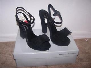 NEW IN BOX SIZE 6 JESSICA SIMPSON BLACK SUEDE PLATFORM HEELS / SHOES
