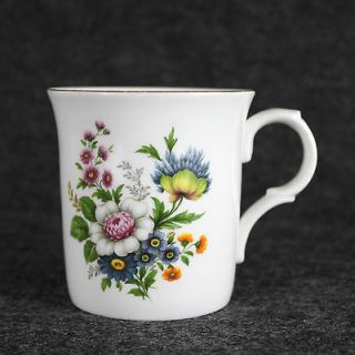 Vintage Crown Trent China Coffee Mug Cup Shabby Floral Flowers England