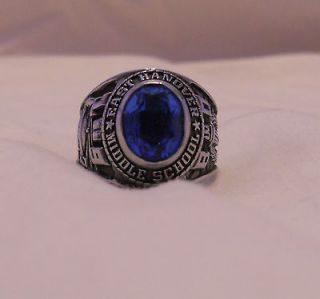 East Hanover NJ New Jersey Middle School Class Vintage 1980 Ring Size