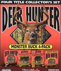 Monster Buck 4 Pack PC CD original gun shooting hunt game + add on