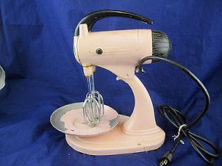Pink Sunbeam Mixmaster Electric Mixer heavy duty 10 speed vintage