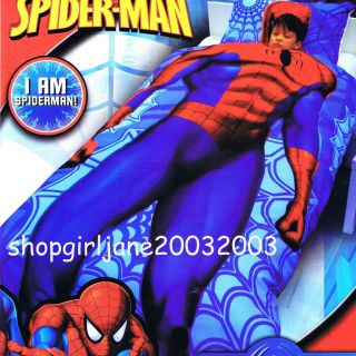 Marvel   I am Spiderman   Single/Twin Bed Quilt Doona Duvet Cover Set