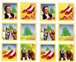 Sheets WIZARD of OZ Scrapbook Stickers Dorothy
