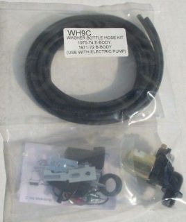 Washer Kit NEW W/PUMP 70 74 E 71 72 B Body WITH NOZZLES (Fits Cuda)