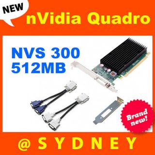 nVidia Quadro NVS 300 512MB 64 bit PCIE x16 Video Card 0A36528/NVS300