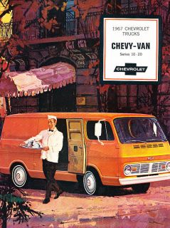 1967 Chevrolet Chevy Van Series 10 20 Original Sales Brochure