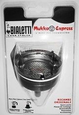 Bialetti Replacement Filter Basket / Funnel for 1 Cup Mukka Espress
