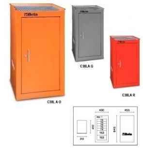 BETA TOOLS C38LA RED TOOLBOX CABINET OR SIDE CABINET WITH SHELF