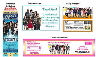 Victorious ~ Birthday Party Ticket Invitations, Supplies, and Favors