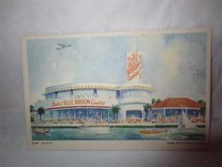 1933 Chicago Worlds Fair Pabst Blue Ribbon Casino Postcard Century Of