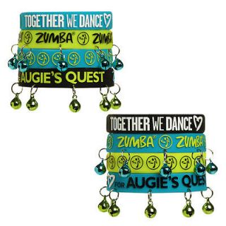 ZUMBA TOGETHER WE DANCE RUBBER BRACELETS~AWES OME MIX~Set of 8~Ships