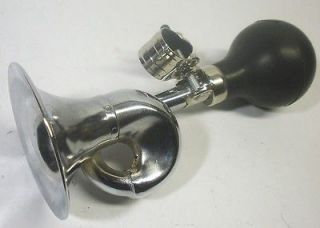 NEW VINTAGE CRUISER CHROME BICYCLE UNIVERSAL AIR HORN