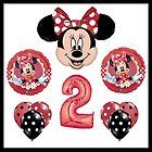 Mad About Minnie Mouse Balloon Set   Red Polka Dot 2nd Birthday Disney