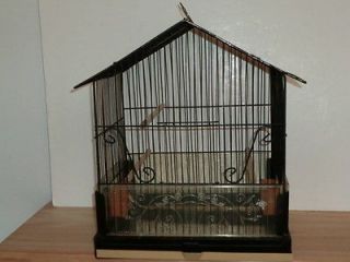 Vintage Pacific Shabby 6516 Metal Wire Bird Cage