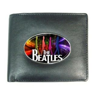 THE BEATLES Card Money Holder Leather Wallet for Mens 4.75x3.5(W
