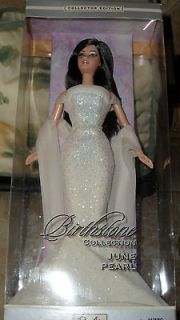 2002 Mattel Barbie Collectible Birthstone Collection June Pearl *NEW