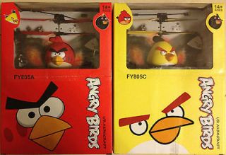 Angry Birds RC Helicopter Flight Flying AeroCraft   Red or Yellow