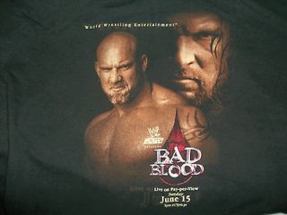 2003 Bad Blood w/ Goldberg & Triple H WWE Promotional Wrestling T