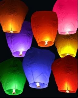 5pcs Sky Chinese Fire Lanterns wish for Party Wedding Birthday Hot 9