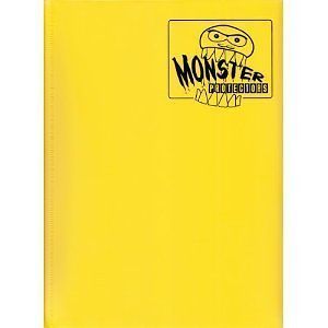 Monster Binder   9 Pocket Trading Card Album   Matte Yellow (Anti