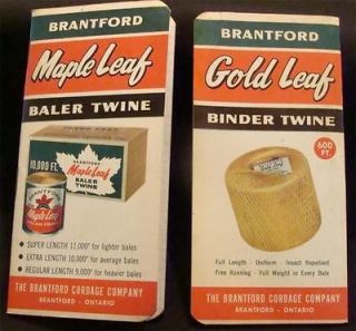 Maple Leaf Baler Twine Gold Leaf Binder Twine 1965 66 Pocket Calendar