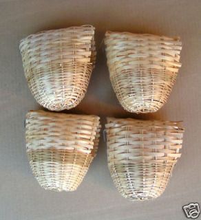 Lot of 4 Large Bird Finch Nests #8223