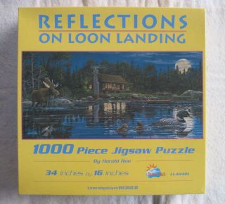 REFLECTIONS ON LOON LANDING by Harold Roe   1000 piece SunsOut Puzzle