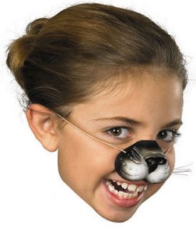 Black Cat Nose for Kitty Halloween Costume