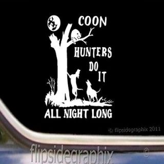 Coon Hunting Coon Dog Scenery Decal Sticker CD 3