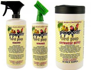 Poop Off Bird Poop Remover   32 oz., 16 oz. wipes