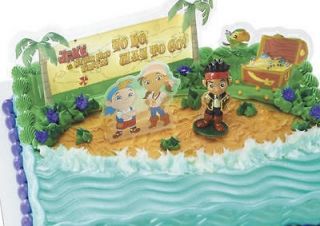 AND THE NEVERLAND PIRATES KIDS BIRTHDAY CAKE DECORATION TOPPER NEW