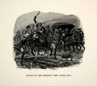 1896 Print Caton Woodville Napoleon War Fourth Coalition German