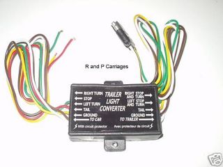 Trailer Light Converter 3 to 2 (5 to 4 ) wire w/ 5 amp built in