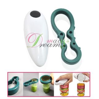 One Touch Auto Can Jar Tin Opener Open Tool Hands Free
