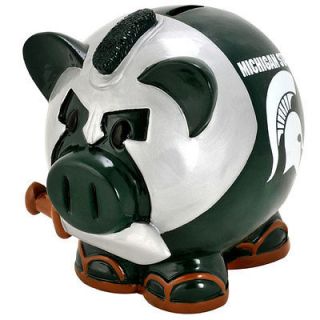 Michigan State Spartans Large Resin Thematic Piggy Bank