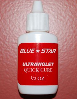 WINDSHIELD REPAIR RESIN BY BLUE STAR 1/2 OZ UV QUICK CURE