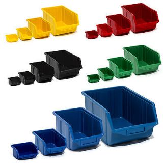 Storage bins choice of 4 sizes, 5 colours, workshop, bin for hanging