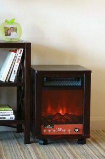 BLACK Electric Portable Fireplace DR INFRARED SPACE HEATER SALE NEW IN