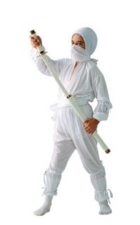 Childs White Ninja Outfit Kids Halloween Costume