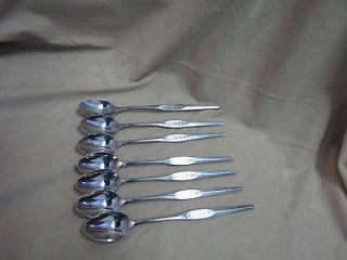 NASCO SILVER MONTREAUX STAINLESS ICED TEA SPOONS IN GOOD CONDTION