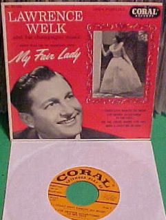 CORAL 45 RPM EP WITH PICTURE COVER LAWRENCE WELK SONGS FROM MY FAIR