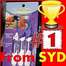 DENTAL MIRROR PLAQUE REMOVER TOOTH STAIN ERASER LED KIT