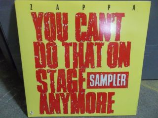 FRANK ZAPPA You Cant Do That On Stage Anymore MINT 2 LP Sampler