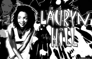 Lauryn Hill Black Light Poster