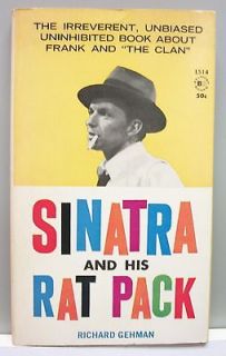 AND HIS RAT PACK by Richard Gehman vintage pb 1961 gc biography