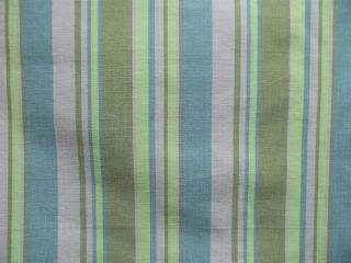 Vertical Rascal Stripe Brown Blue Pink & Green Curtain Fabric