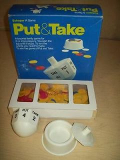 Put and take Game~Schaper~5 & up~Dreidel~Vin tage~Complete in Box~1977